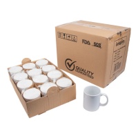 Tasses en porcelaine blanche de 325 ml - Innspiro - 36 pcs.