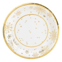 Assiettes Golden Snow 18 cm - 8 pcs.