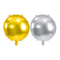 Ballon métallique rond 59 cm - Partydeco