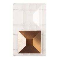 Grand moule carré à plaque de chocolat - Decora - 2 cavités