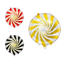 Ballon spirale métallique rond en couleurs assorties 35 cm - PartyDeco - 1 pièce.