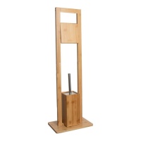 Porte-rouleau en bambou avec porte-balai 82 cm