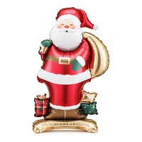Ballon de Père Noël de 84 x 48,5 cm avec base