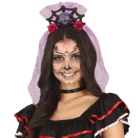 Bandeau Catrina avec voile