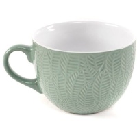 550 ml mug feuilles vertes