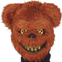 Masque d'ours terrifiant avec cheveux