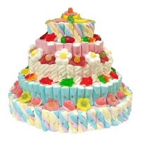 Gâteau de friandises de marshmallows à 6 étages de 1,5 kg