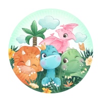 Assiettes Happy Dinosaur 18 cm - 8 pcs.