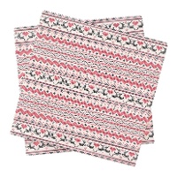 Serviettes de Noël motif neige de 16,5 x 16,5 cm - 20 unités
