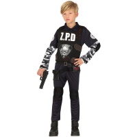 Costume de policier attrapeur de zombies pour enfants