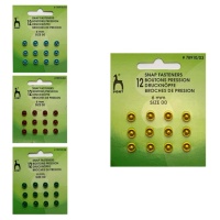 Boutons pression de 0,6 cm - Pony - 12 paires