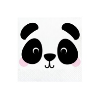 Serviettes de table Panda Bear 16,5 x 16,5 cm - 16 pcs.