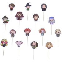 Pics à cupcake Harry Potter - 15 pcs.