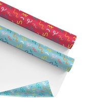 Papier d'emballage confetti 2,00 x 0,70 m - Dcasa - 1 pc.