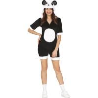 Costume court de panda pour femmes