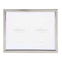 Cadre multi-photos Argent fin pour 2 photos 10 x 15 cm - DCasa