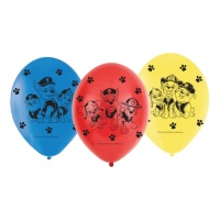 Paw Patrol Ballons en latex 22,8 cm - Amscan - 6 pcs.