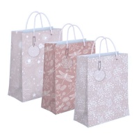 Sac cadeau 45 x 33 cm en rose naturel - 1 pc.