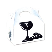 Ma première communion boîte en carton blanc - 24 pcs.