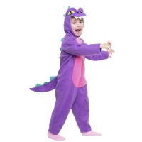 Costume de dinosaure violet et rose pour enfants