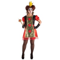 Costume court Queen of Hearts pour femmes