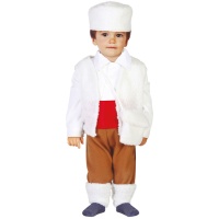Costume de bergère avec ceinture rouge pour bébés