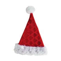 bonnet de père Noël imprimé 52 cm