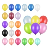 Ballons en latex métallisés de 23 cm - PartyDeco - 100 pcs.