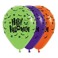 Joyeux Halloween Ballons en latex 30 cm - Sempertex - 12 unités