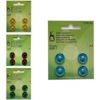 Boutons pression de 1,5 cm - Pony - 12 paires