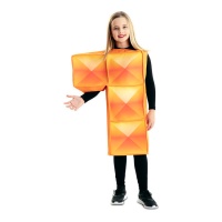 Costume Tetris orange pour enfants