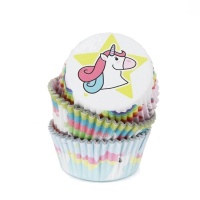 Capsules de cupcakes à la licorne - PME - 60 pcs.