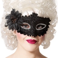 Masque en dentelle noire