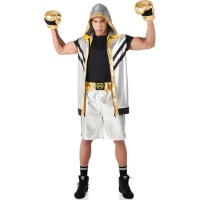 Costume de boxeur doré pour homme