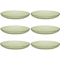 Assiette de 26 cm avec bord plat - Vessia - 6 unités