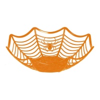 bol en toile d'araignée orange, 28 cm