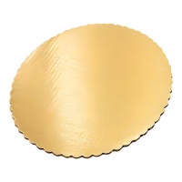 Fond de gâteau rond doré 8 cm - 100 unités