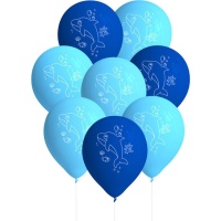 Ballons en latex Animaux marins - 8 pcs.