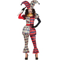 Costume d'Arlequin maléfique pour femmes