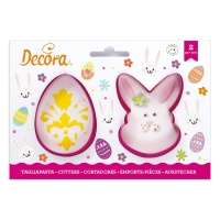 Découpeur d'oeufs et de lapin - Décorer - 2 pcs.