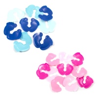 Baby Shower Confetti de pieds de bébé 6,5 x 8,5 cm, 14 grammes