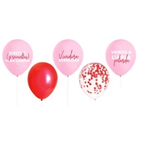 True Love 30cm latex ballons d'enterrement de vie de jeune fille - 10 pcs.