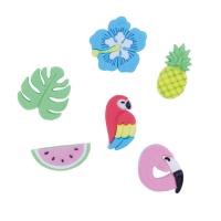 Figurines en sucre tropicales - PME - 6 pcs.