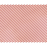 Papier cadeau à rayures rouges et or 0,70 x 2 cm