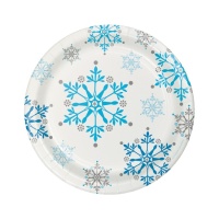 Assiettes Princesse des Neiges 17,4 cm - 8 pcs.