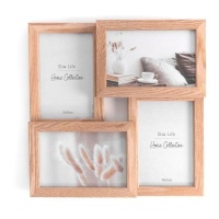 Cadre photo en bois pour 4 photos 10 x 15 cm - DCasa