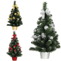 sapin de Noël de 60 cm décoré et enneigé