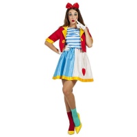 Costume de clown avec veste pour femmes