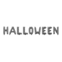 Halloween lettres ballon noir 230 x 35 cm - PartyDeco