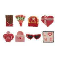Figurines en sucre pour la Saint-Valentin - 40 pièces